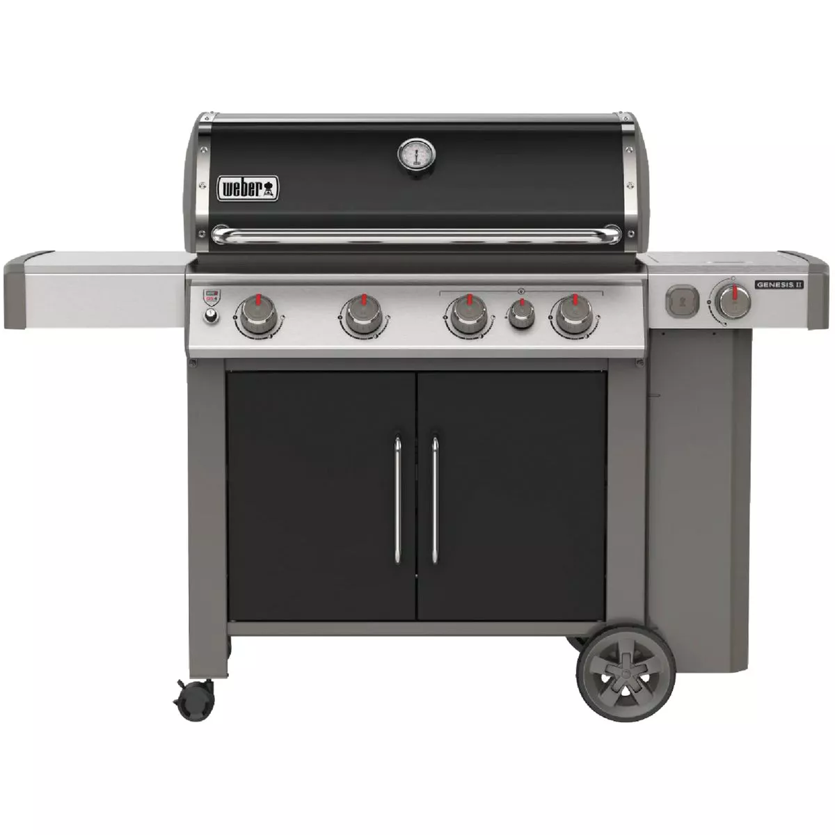 Weber Genesis II E-435 4-Burner Black 48,000 BTU LP Gas Grill with 12,000 BTU Side -Burner