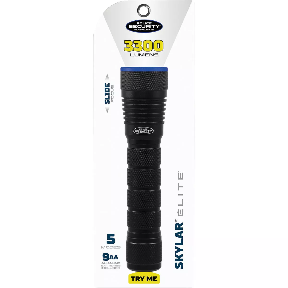 Police Security Skylar 9AA 3300 Lm. Focusing Industrial LED Flashlight - photo 2