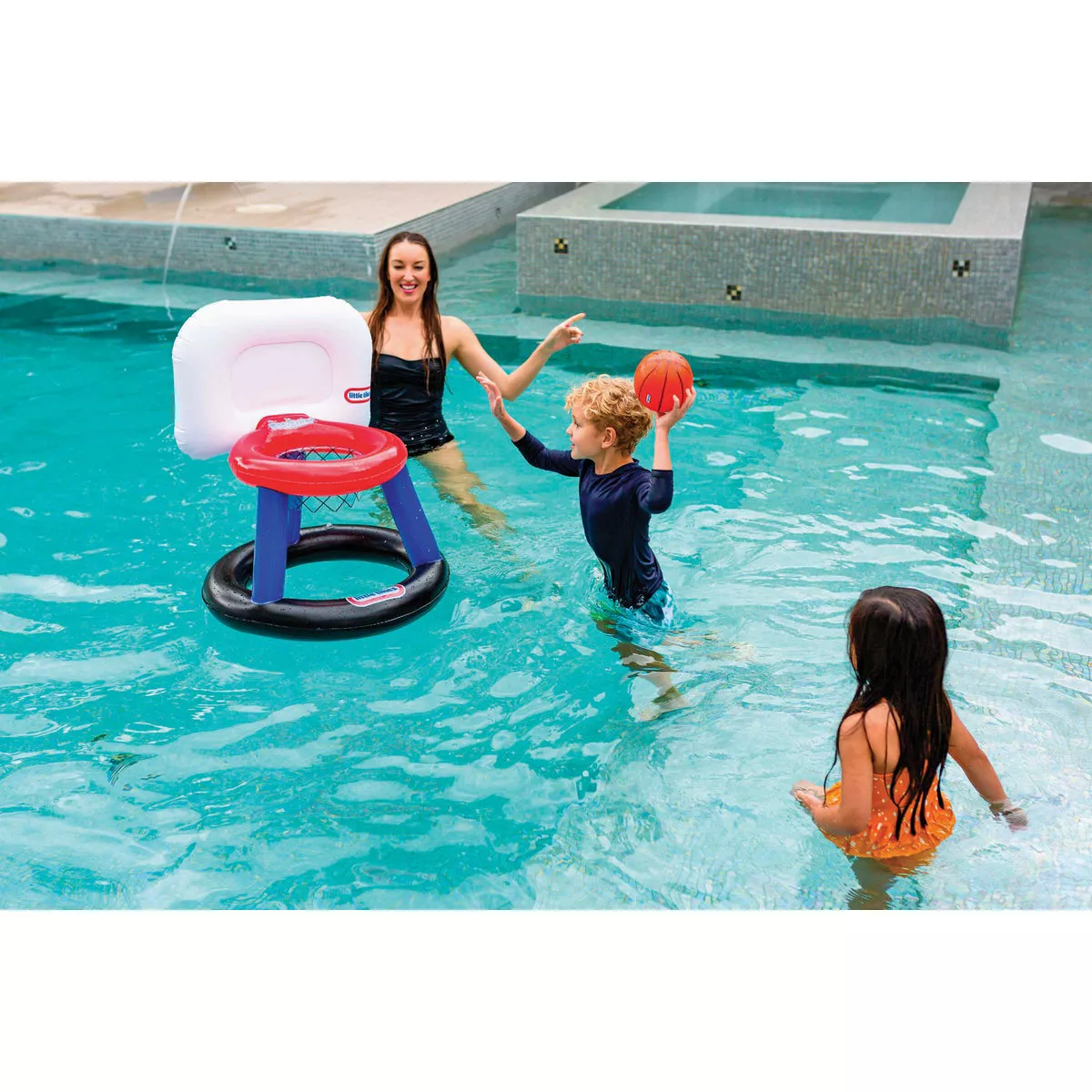 PoolCandy Little Tikes Giant Splash N Fun 2 or More Players Inflatable Basketball Game