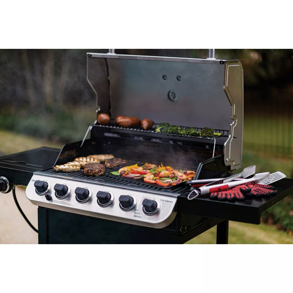 Char-Broil Porcelain Grill Topper - photo 3
