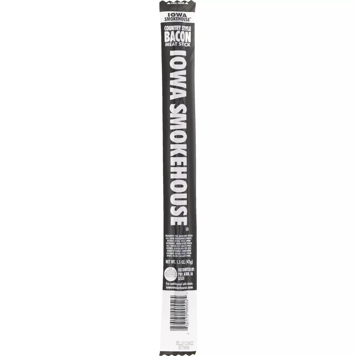 Iowa Smokehouse 1.5 Oz. Country Style Bacon Meat Stick Jerky