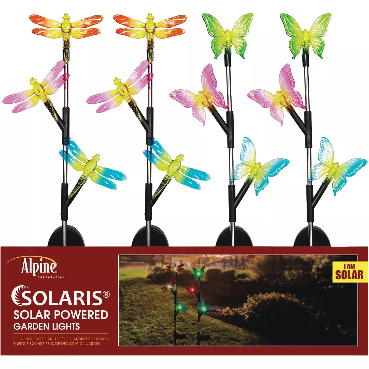 Alpine Plastic Triple Insect 32 In. H. Solar LED Stake Light - photo 2