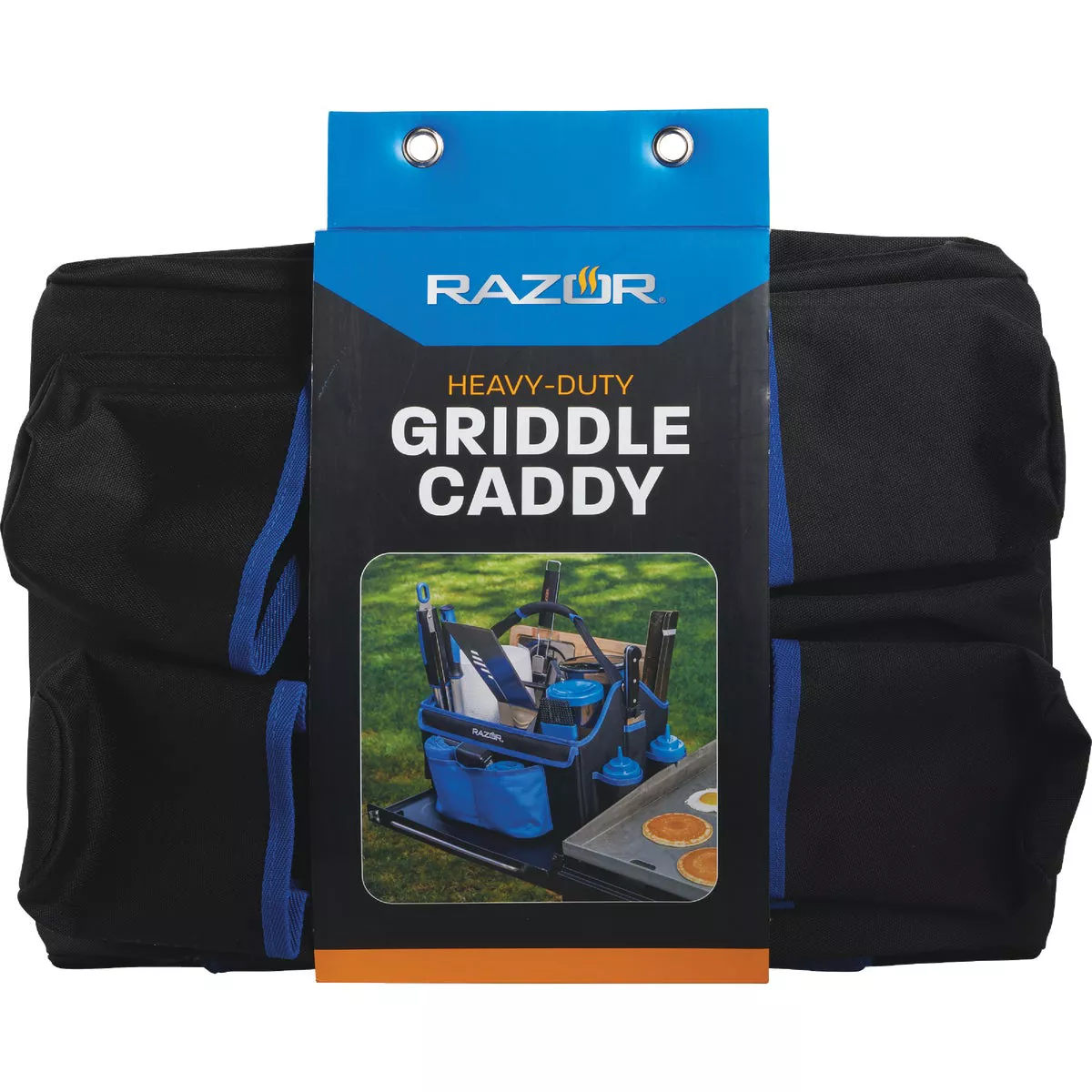 Mr. Bar-B-Q Razor 16.61 In. x 13.98 In. x 3.35 In. Heavy-Duty Griddle Caddy - photo 2