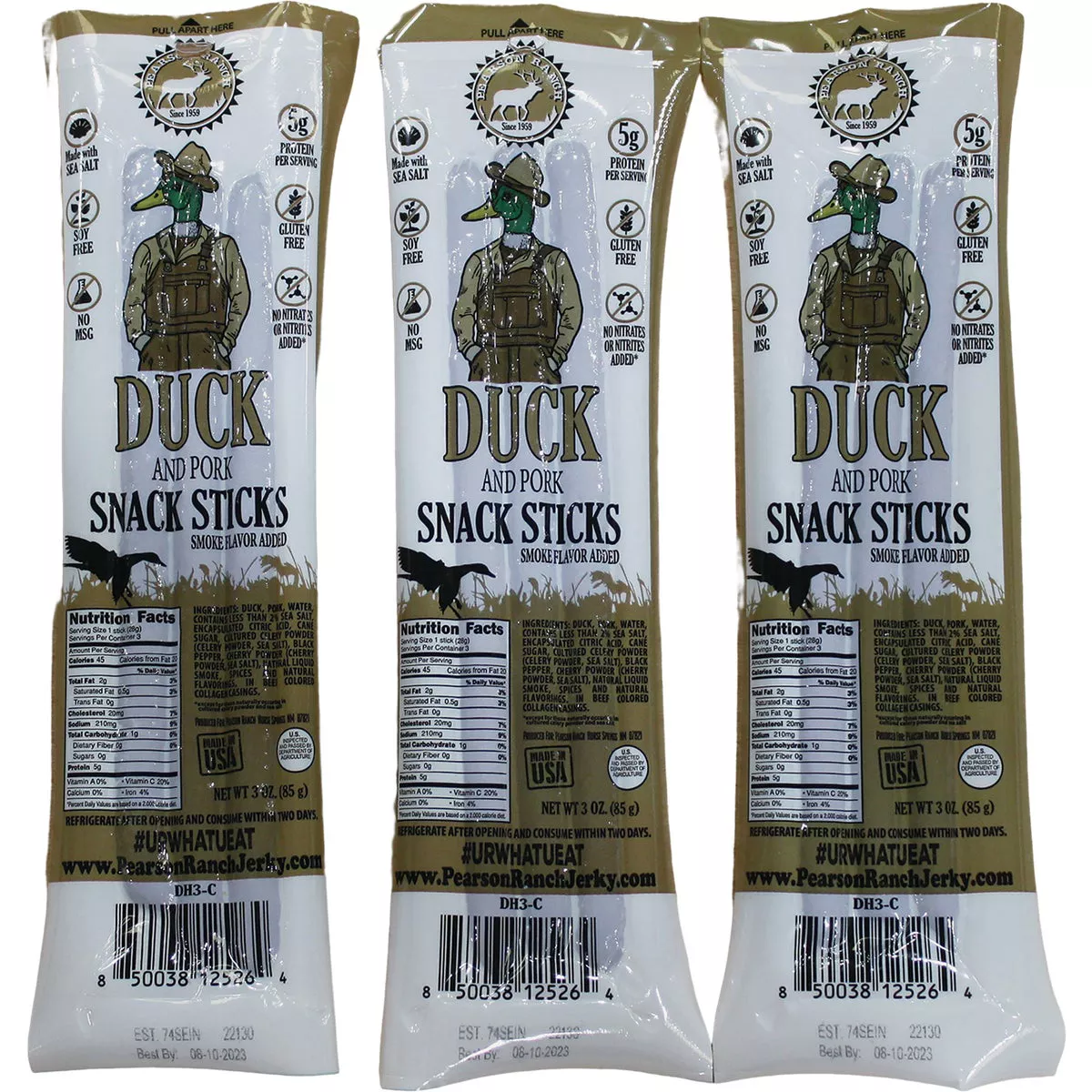 Pearson Ranch Jerky 3 Oz. Duck Multi-Pack Snack Stick Jerky - photo 4