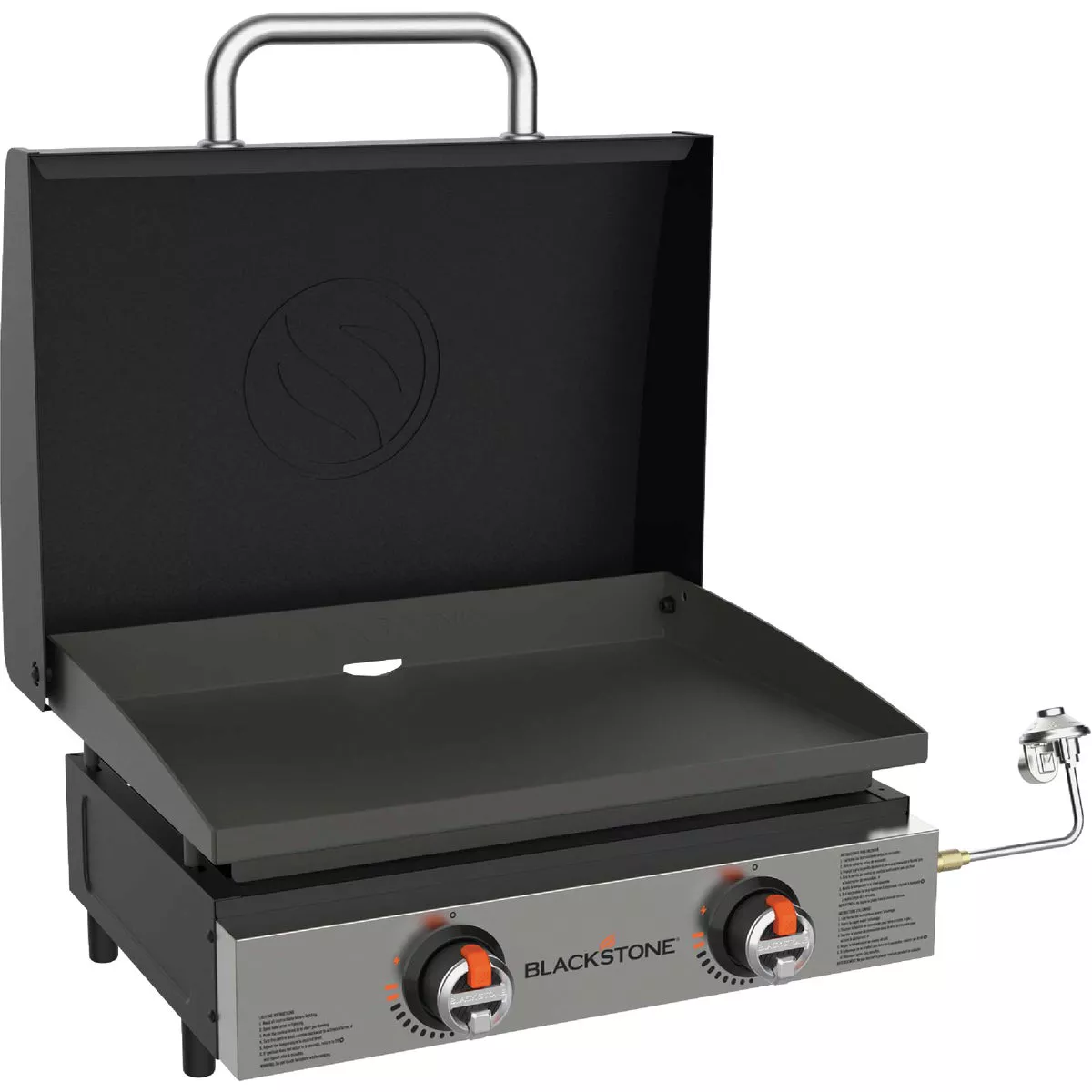 Blackstone 2-Burner Propane Gas Griddle Flat Top Grill, Black
