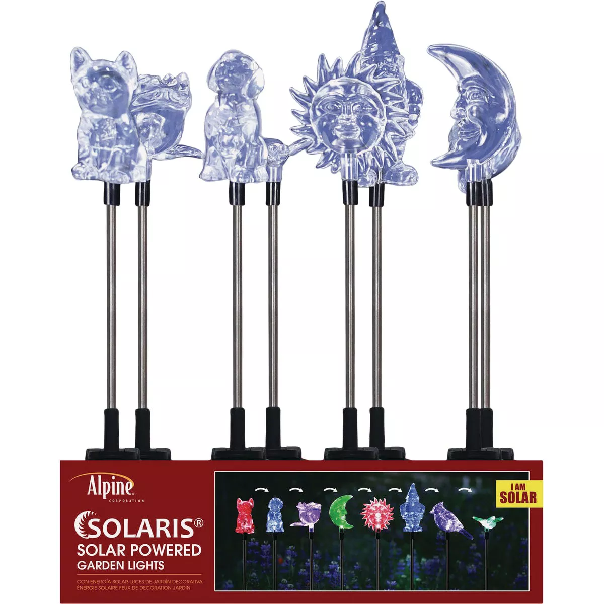 Alpine Plastic 30 In. H. Color Changing LED Solar Stake Light - photo 3