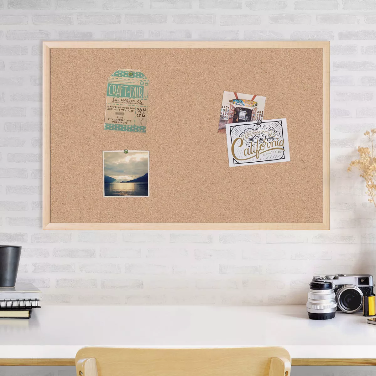 U Brands 23 In. x 35 In. Cork Bulletin Board - photo 4