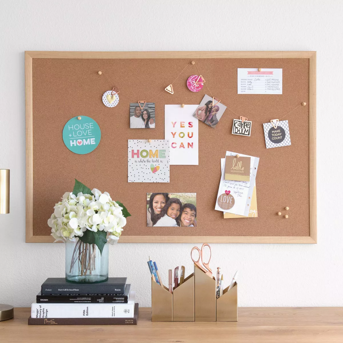 U Brands 23 In. x 35 In. Cork Bulletin Board - photo 2