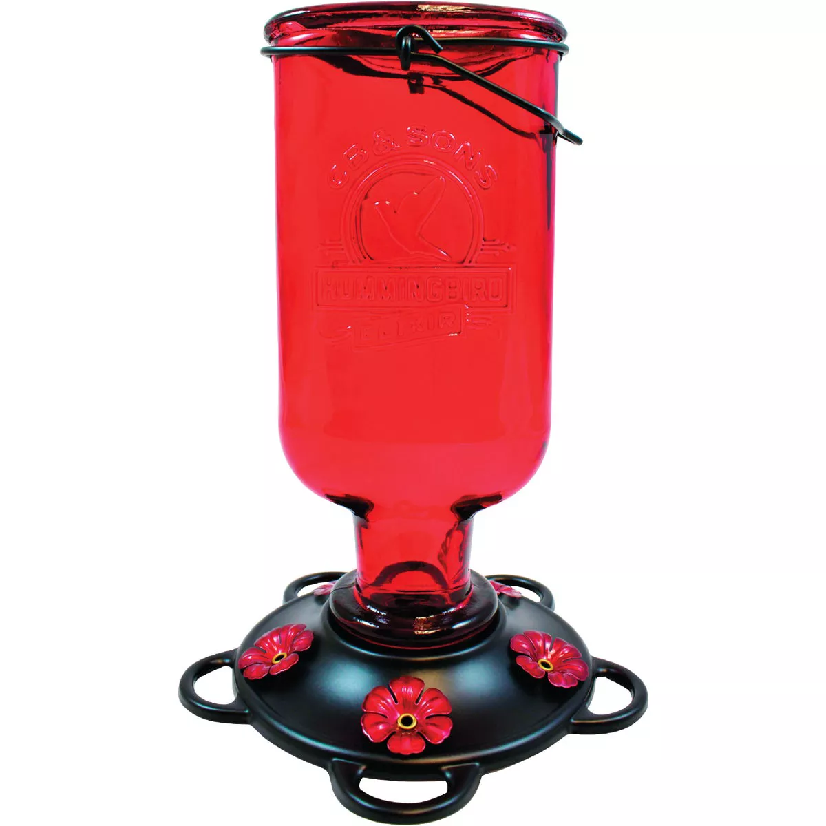 Classic Birds More Birds Elixir 13 Oz. Red Hummingbird Feeder