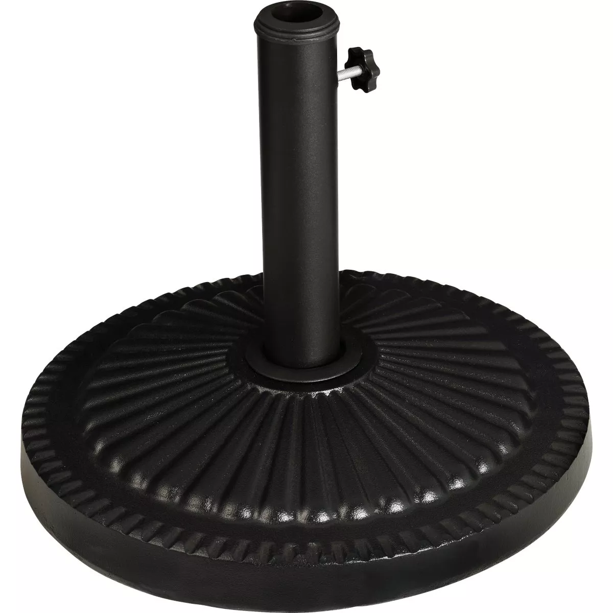 Outdoor Expressions 18 In. Round Black Concrete Umbrella Base - photo 2