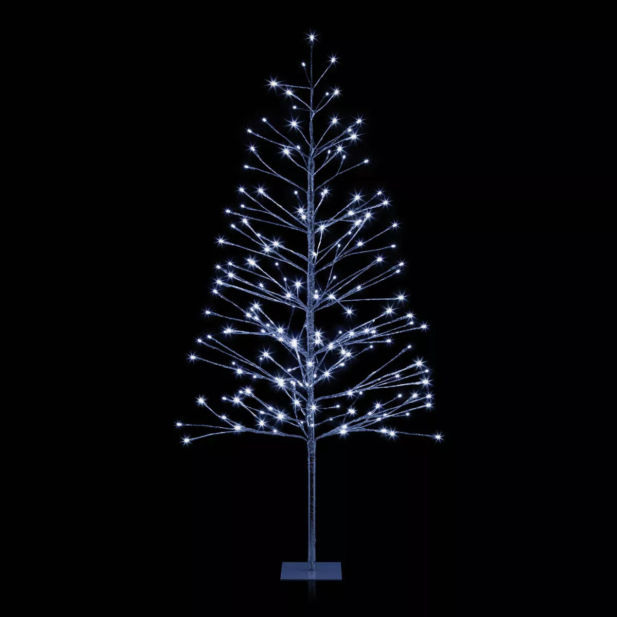 Alpine 60 In. Silver Christmas Tree with Cool White LED Lights - photo 3