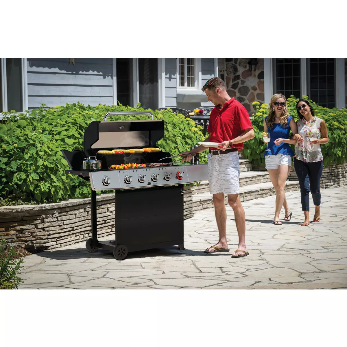 GrillPro 5-Burner Stainless Steel & Black 52,000 BTU LP Gas Grill - photo 3