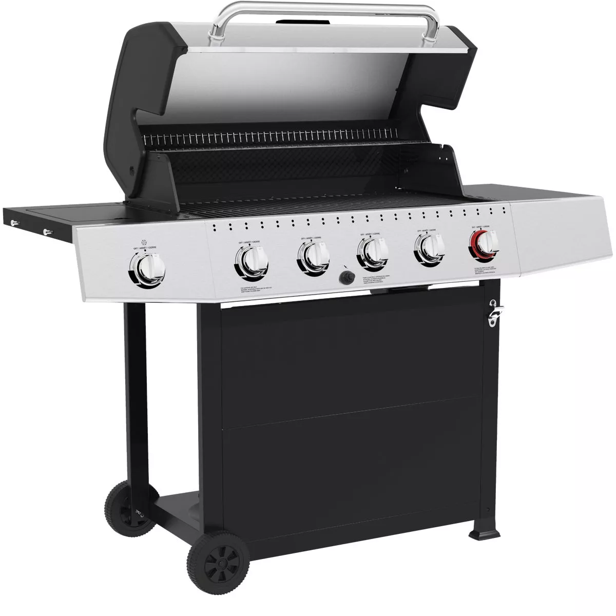 GrillPro 5-Burner Stainless Steel & Black 52,000 BTU LP Gas Grill - photo 2