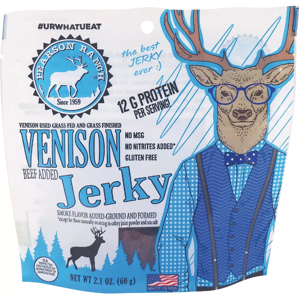 Pearson Ranch Jerky 2.1 Oz. All-Natural Venison Jerky