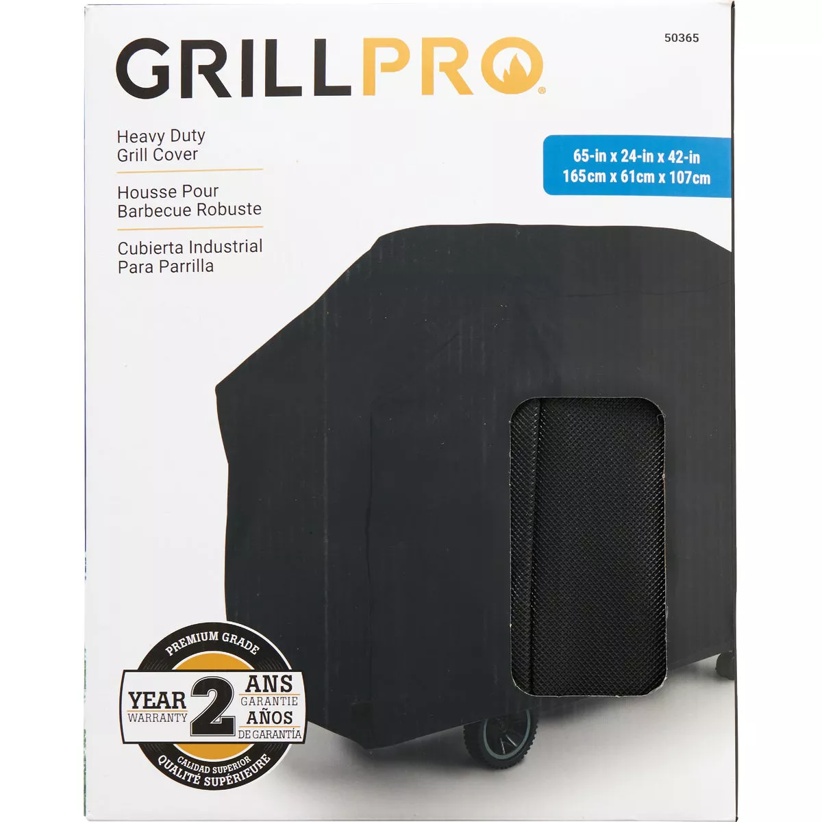 GrillPro Black 65 In. Deluxe Grill Cover - photo 2