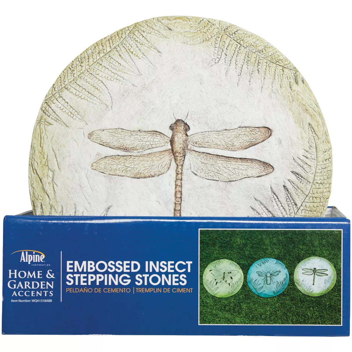 Alpine 10 In. Dia. Cement Imprinted Insect Stepping Stone - photo 3