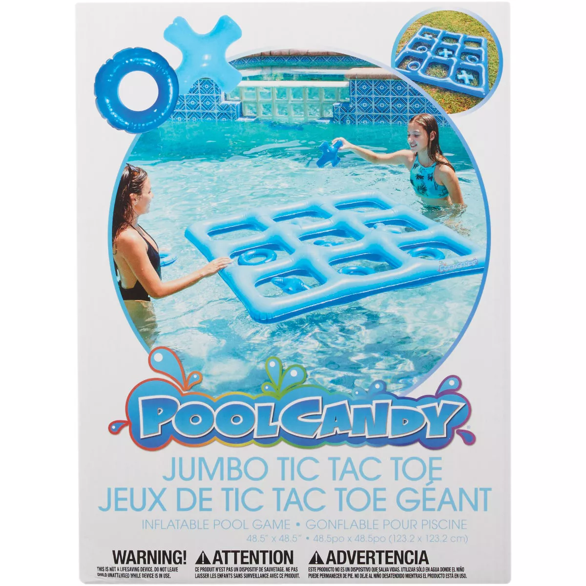 PoolCandy 2 or More Players Inflatable Tic Tac Toe Pool Game - photo 3