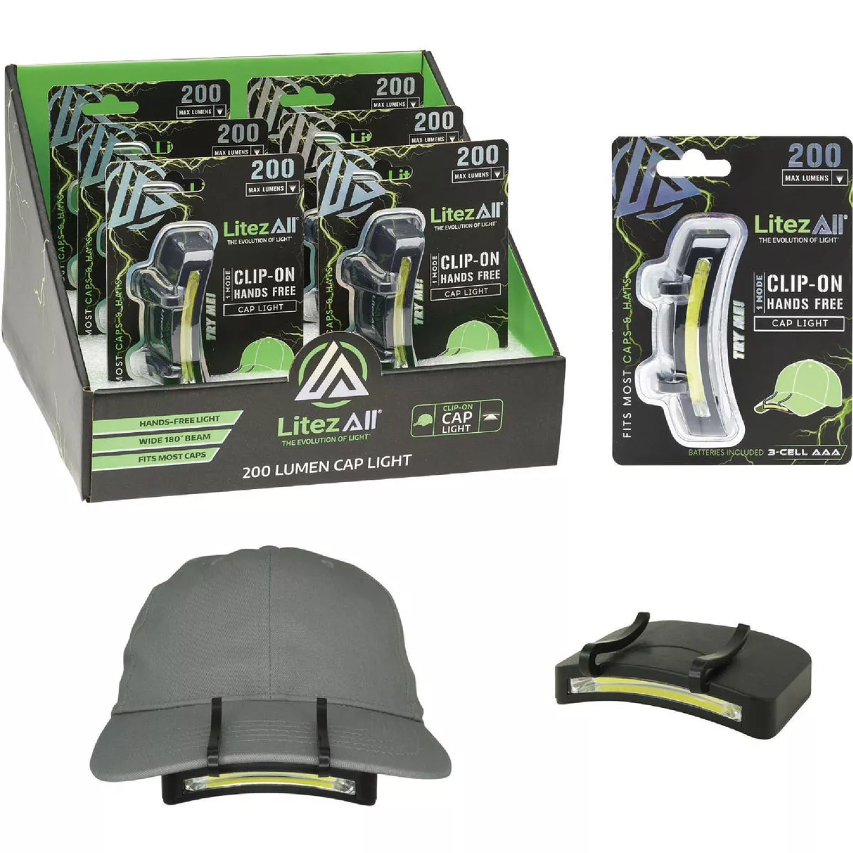 LitezAll 200 Lm. LED Clip-On Cap Light | True Value Hardware