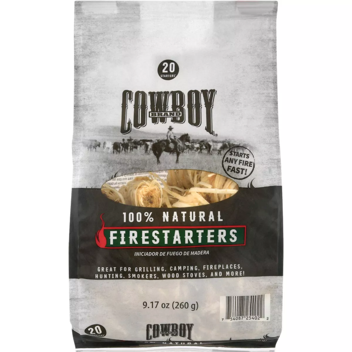 Cowboy Odorless All Natural Fire Starter (20-Pack)
