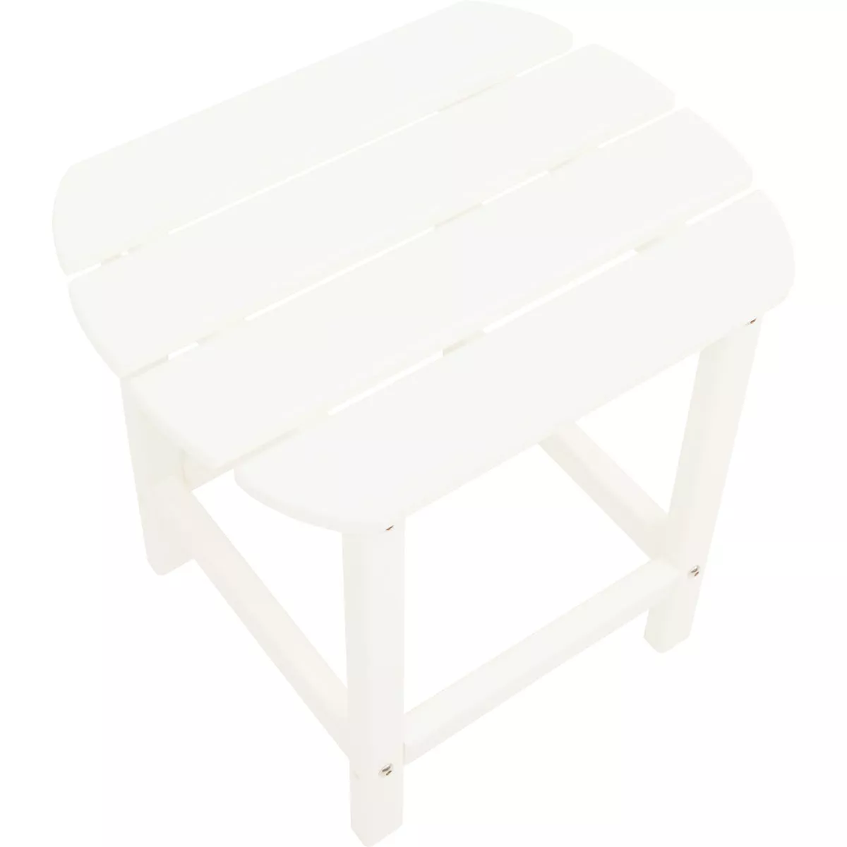 Outdoor Expressions White HDPE Side Table - photo 4