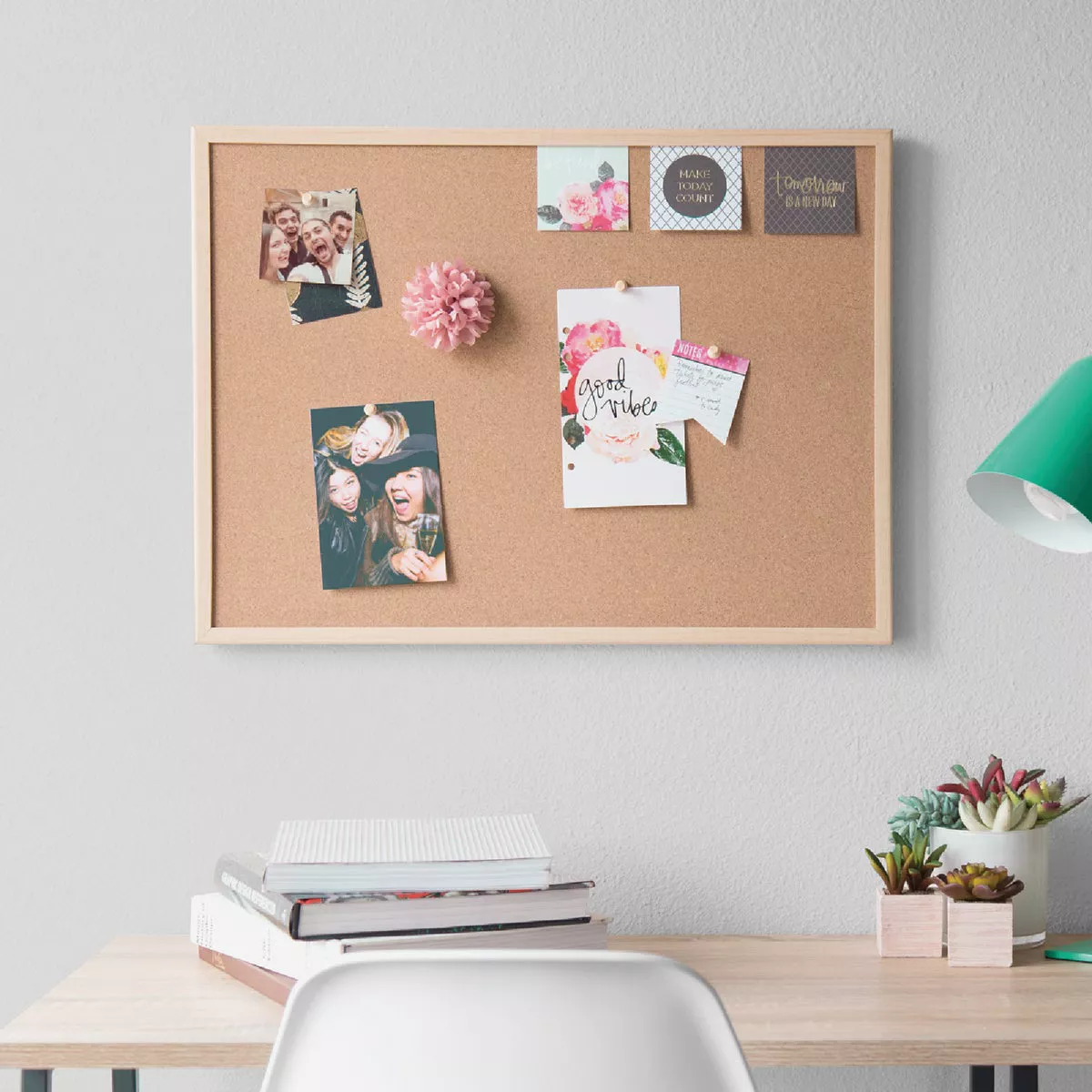 U Brands 23 In. x 17 In. Cork Bulletin Board - photo 4