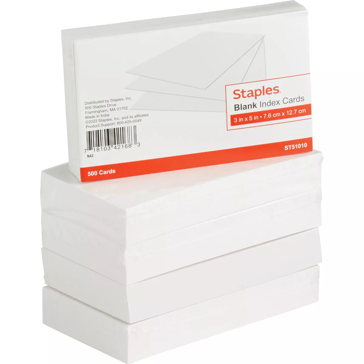 Tru Red 3 In. x 5 In. Plain White Index Cards (500-Count) - photo 3