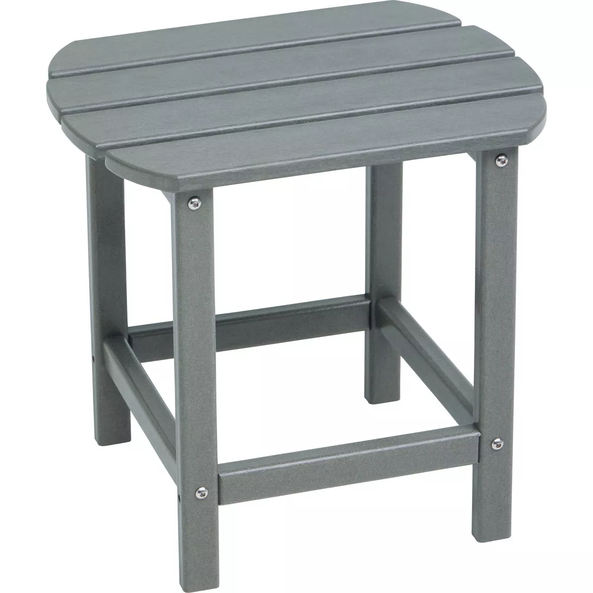 Outdoor Expressions Gray HDPE Side Table