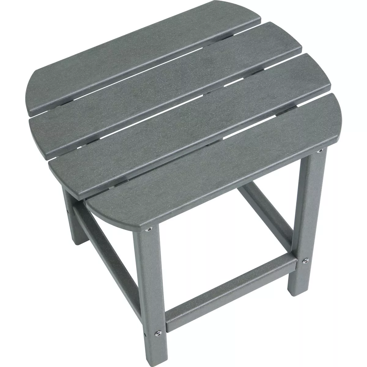 Outdoor Expressions Gray HDPE Side Table - photo 2