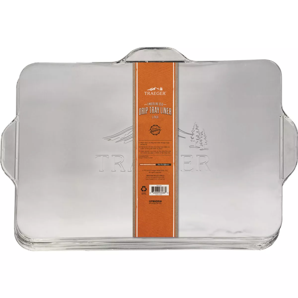 Traeger Timberline 850 Pellet Grill Aluminum Drip Tray Liner (5-Pack)