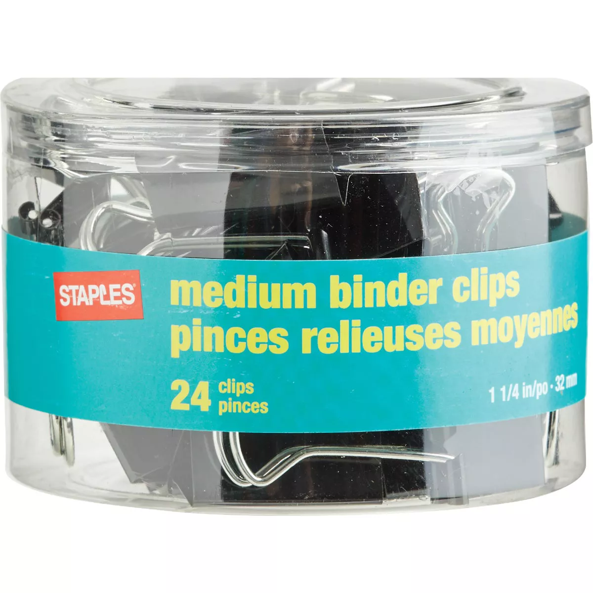 Staples 1.25 In. Medium Binder Clips (24-Pack) - photo 2