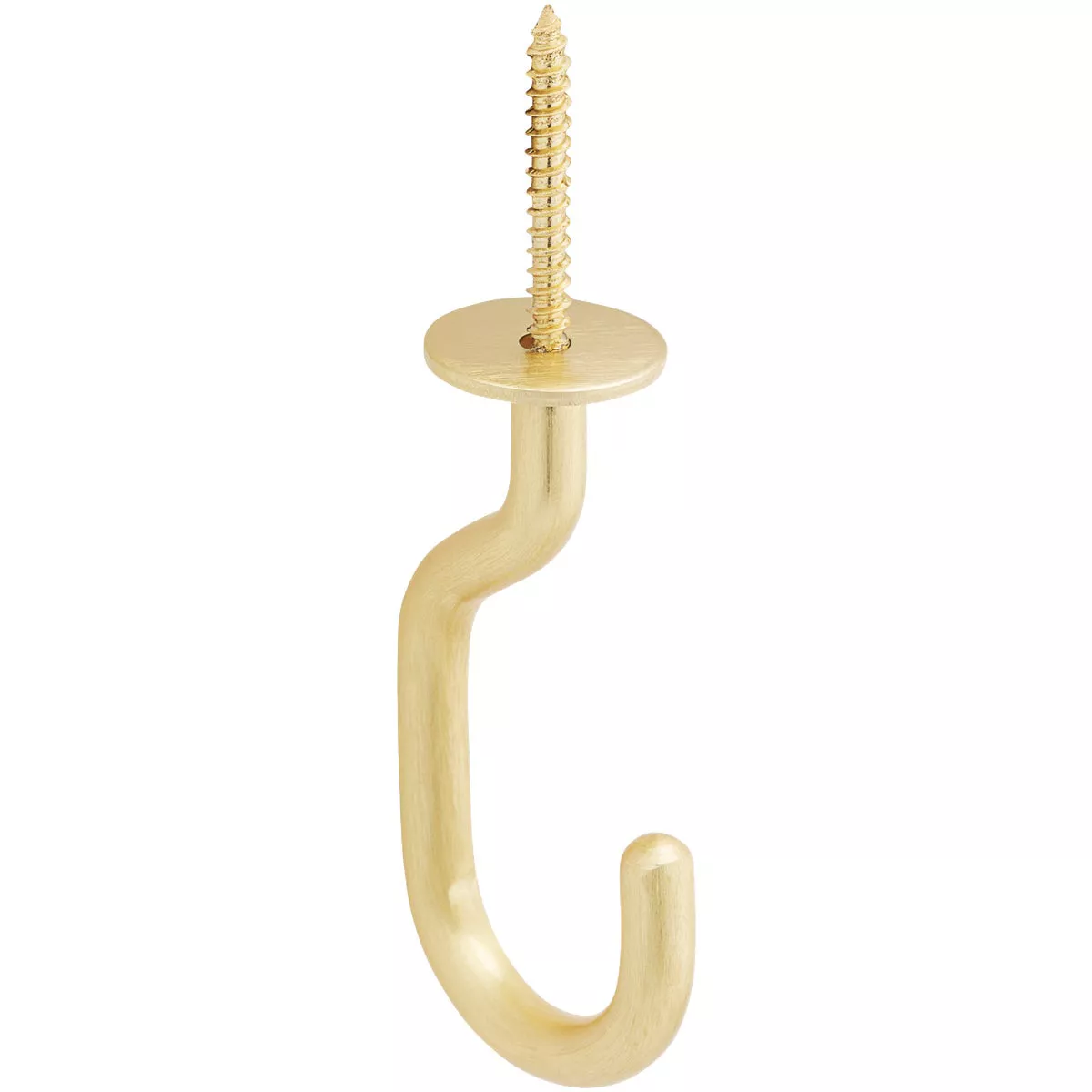 National Hardware 32 In. Brushed Gold Steel Modern Ceiling J-Hook Plant Hanger