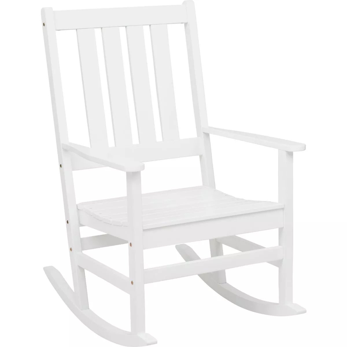 Outdoor Expressions White HDPE Rocking Chair