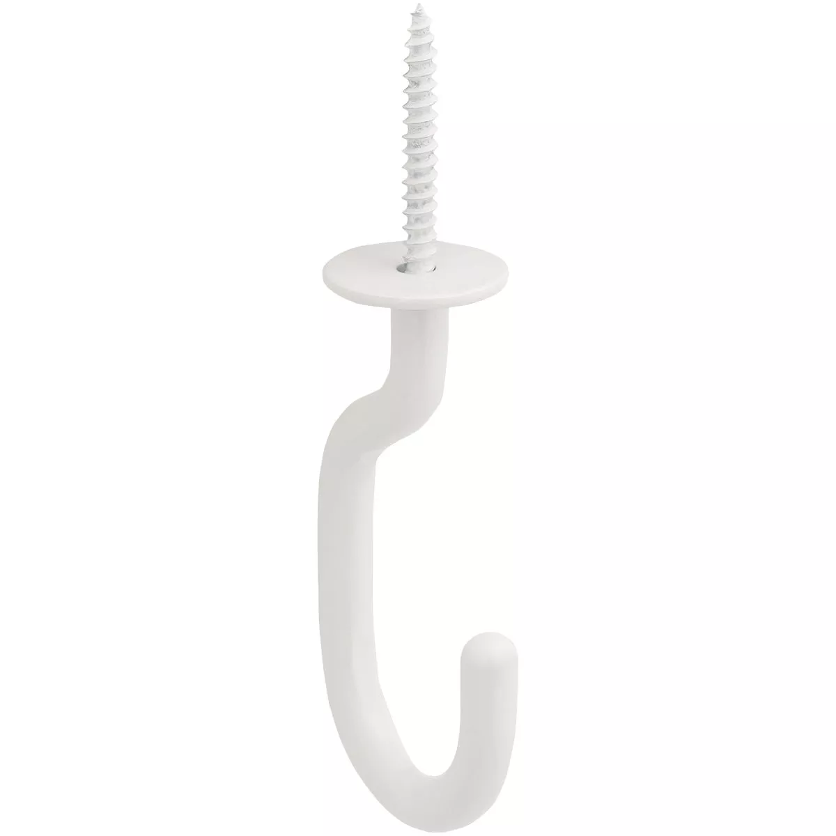 National Hardware 32 In. White Steel Modern Ceiling J-Hook Plant Hanger