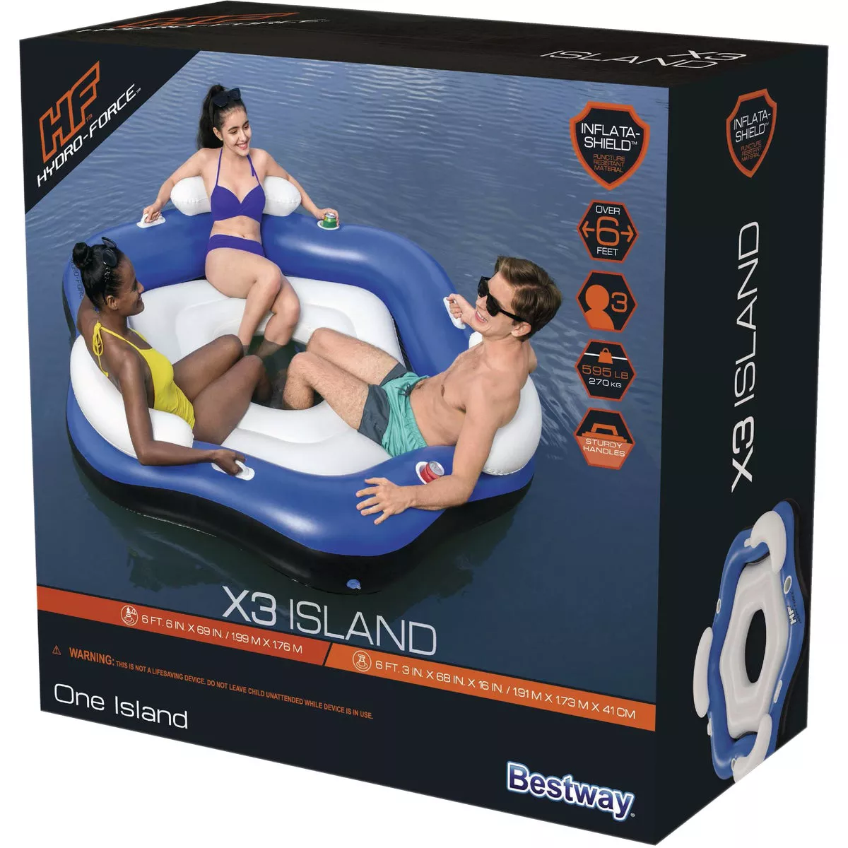 Hydro-Force X3 3-Person Inflatable Island - photo 2