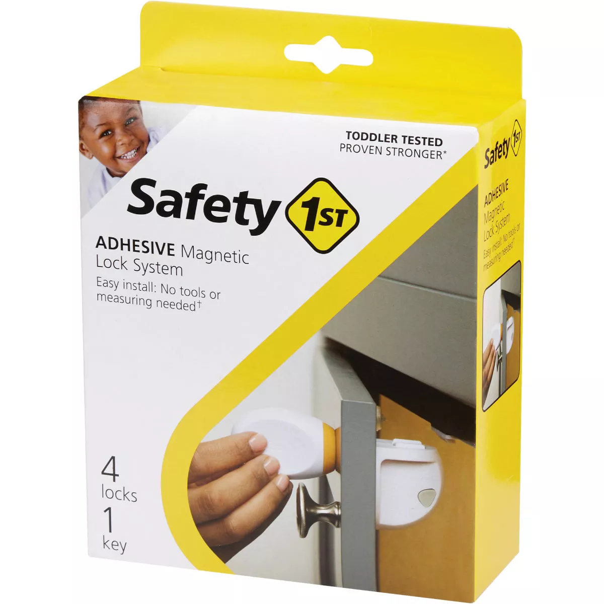 Safety 1st Plastic Adhesive Magnetic Lock System (4-Lock Set) - photo 2