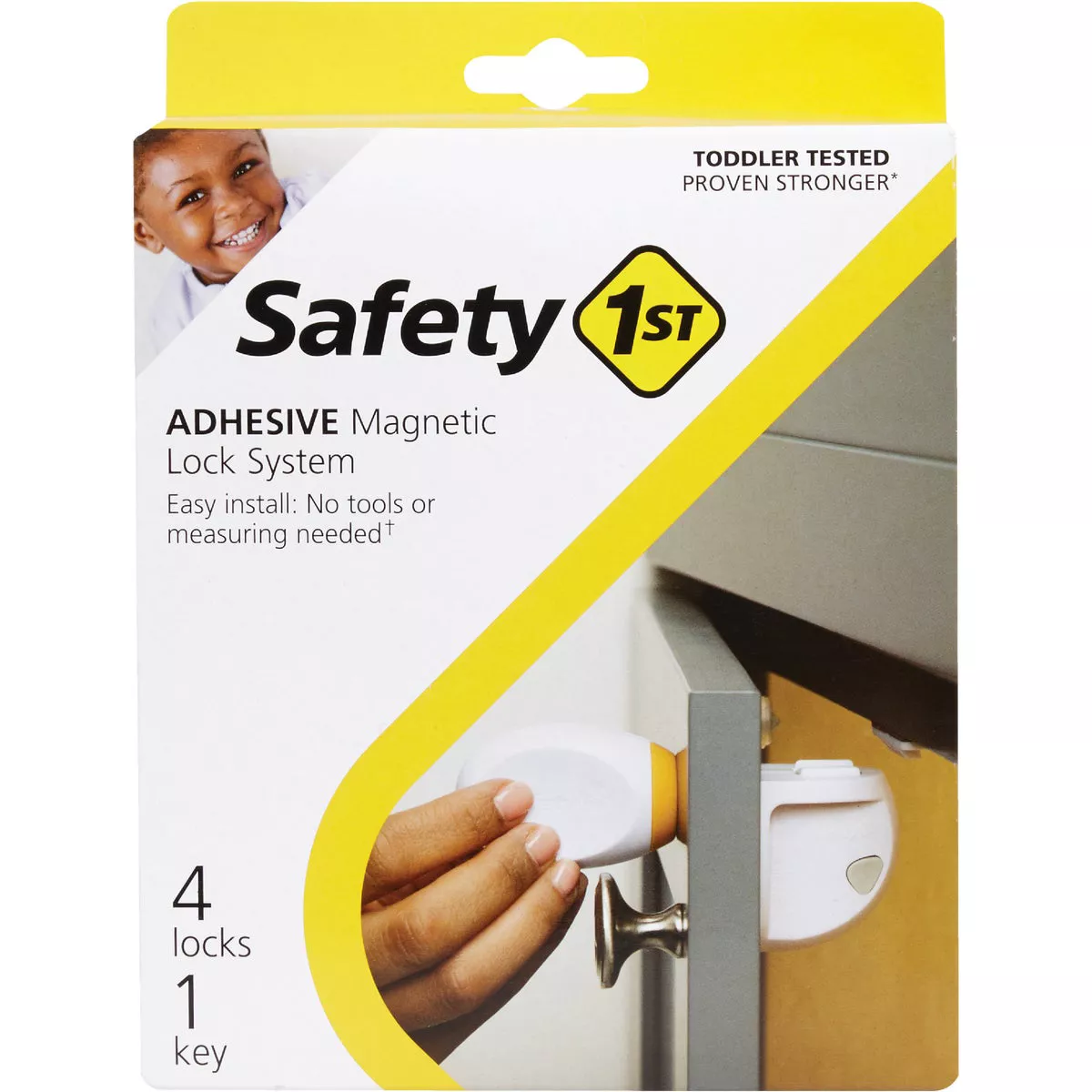 Safety 1st Plastic Adhesive Magnetic Lock System (4-Lock Set) - photo 3