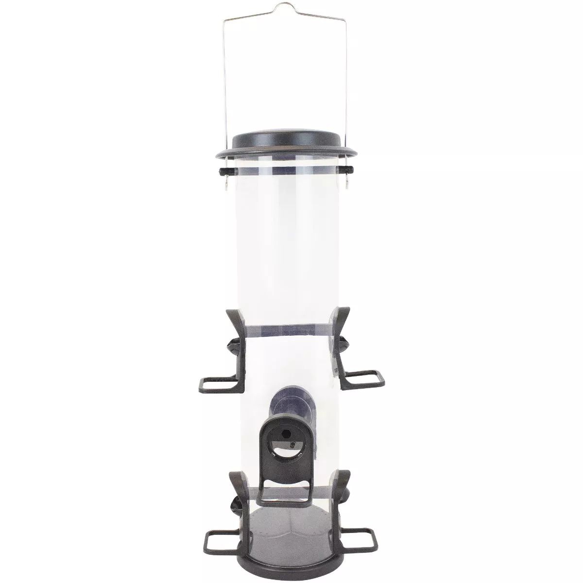 Perky-Pet 2-In-1 Clear Plastic 4 Lb. Capacity XL Tube Bird Feeder