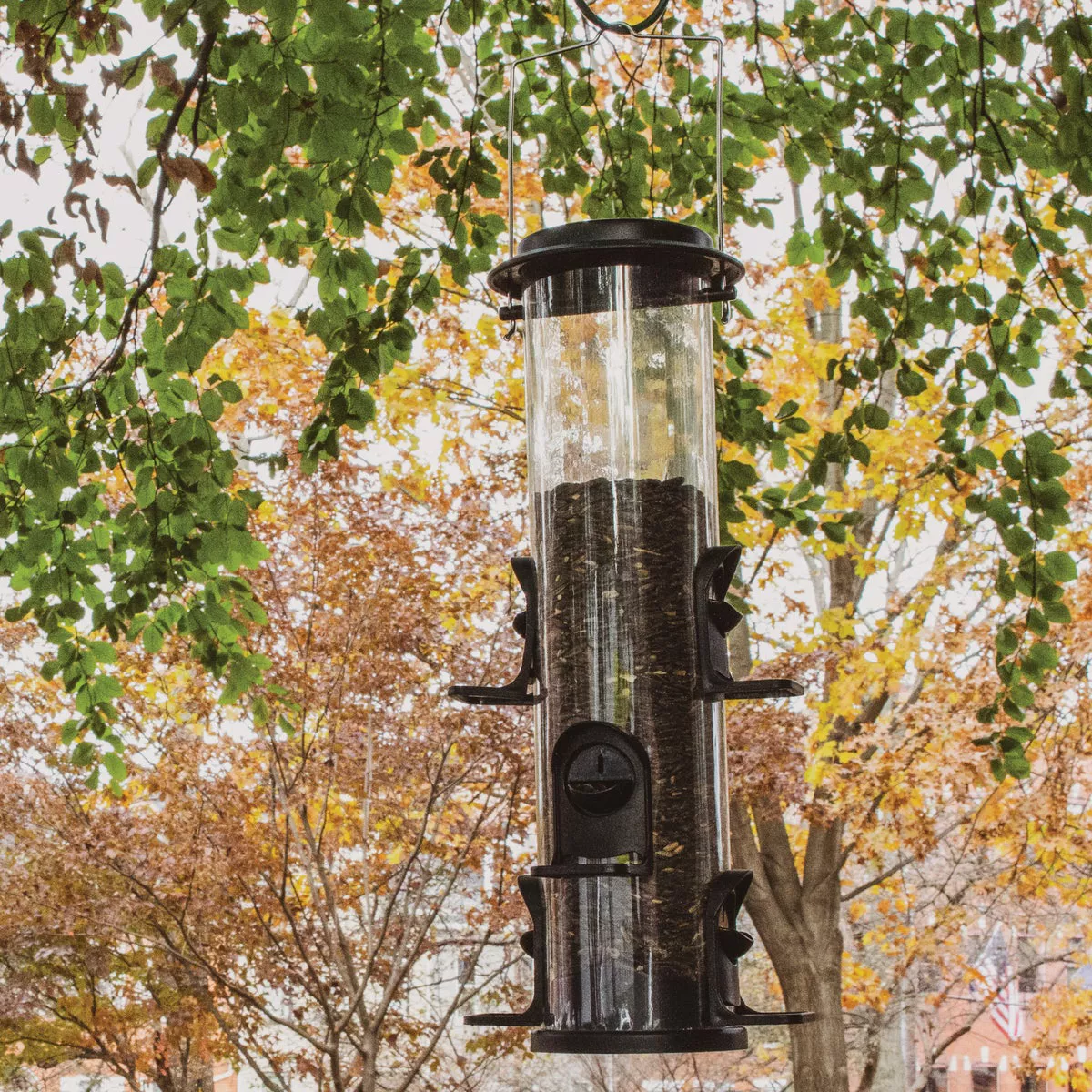 Perky-Pet 2-In-1 Clear Plastic 4 Lb. Capacity XL Tube Bird Feeder - photo 6