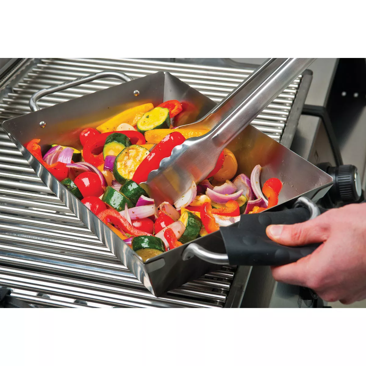Broil King Imperial 13 In. W. x 9.75 In. L. Stainless Steel Grill Wok Topper Tray - photo 2