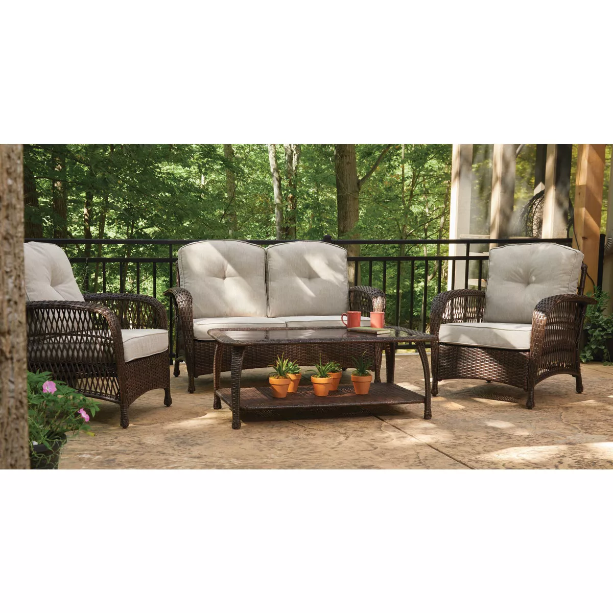 Outdoor Expressions Bellevue 4-Piece Chat Set - photo 6
