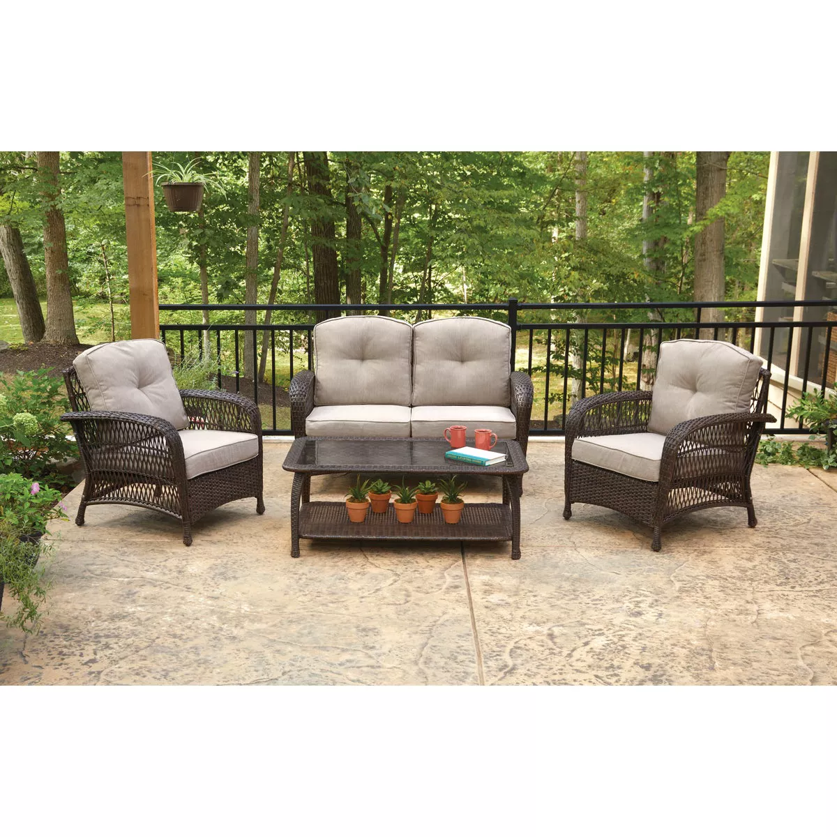 Outdoor Expressions Bellevue 4-Piece Chat Set - photo 5