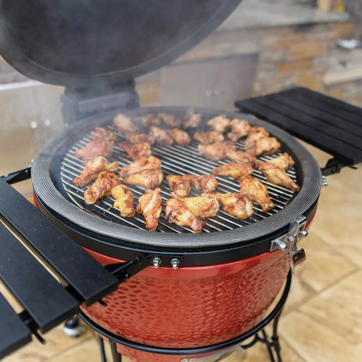 Kamado Joe Big Joe II 18 In. Blaze Red Charcoal Grill - photo 3