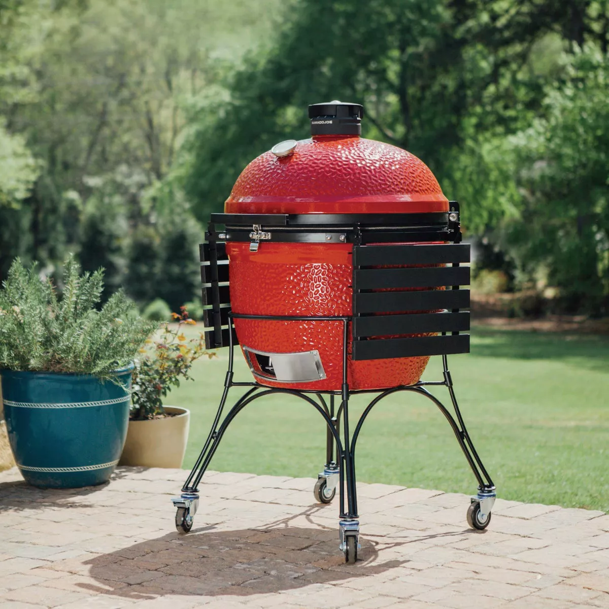 Kamado Joe Big Joe II 18 In. Blaze Red Charcoal Grill - photo 2
