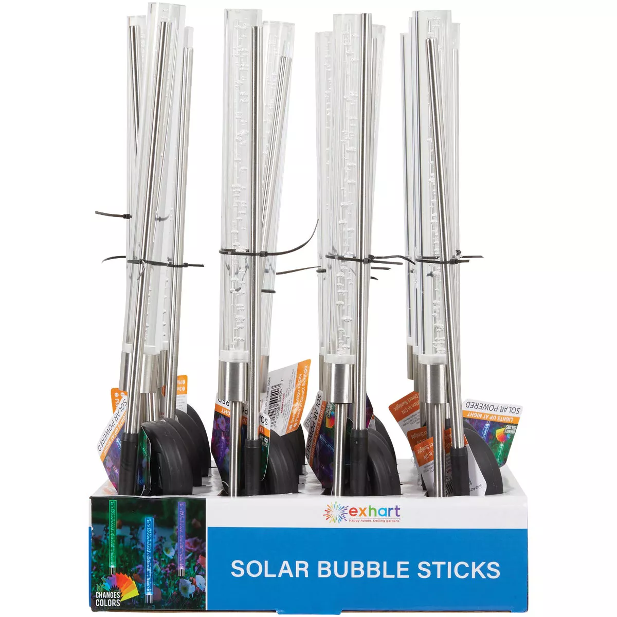 Exhart 34 In. Color Changing LED Solar Bubble Stake Light - photo 2