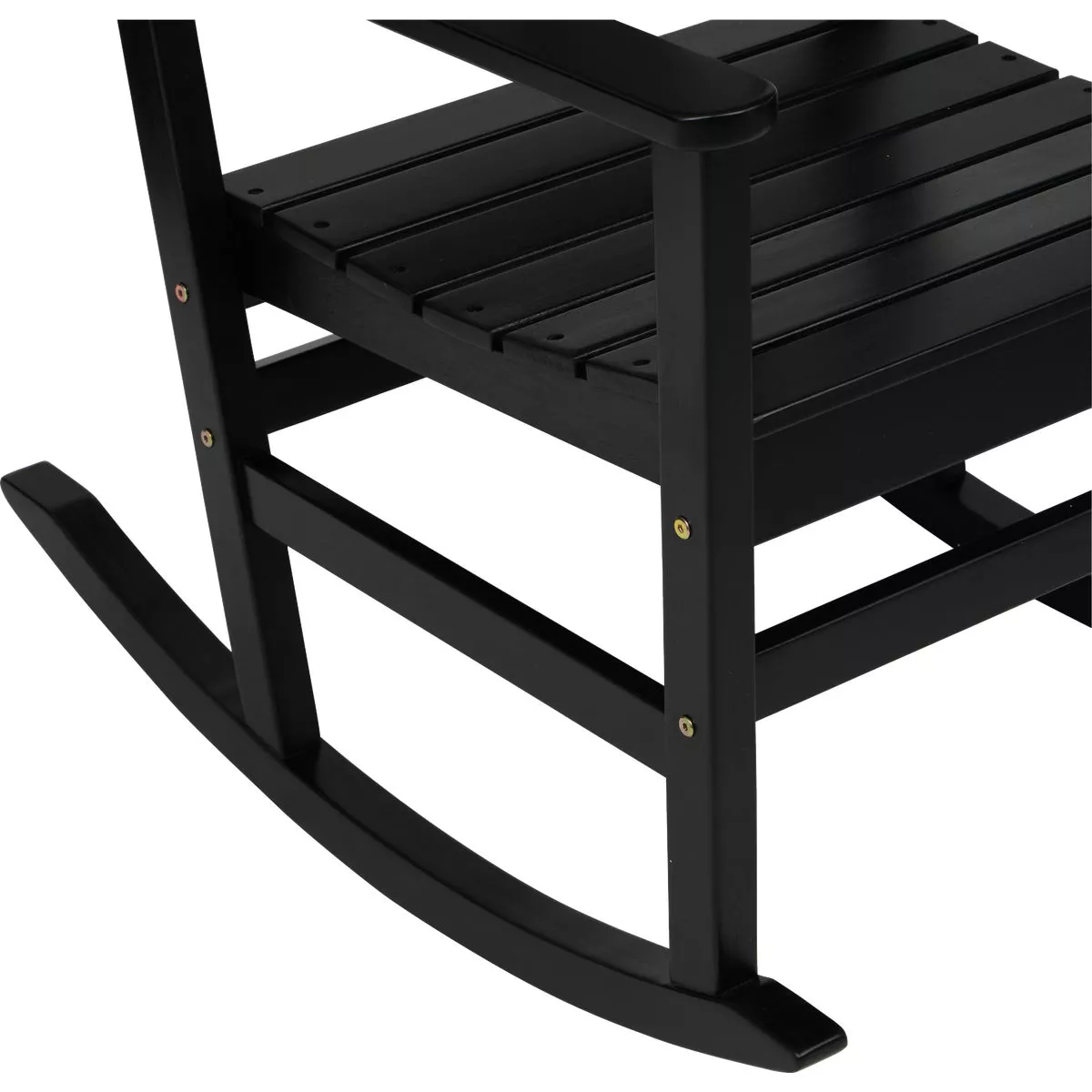 Outdoor Expressions Black HDPE Rocking Chair - photo 4
