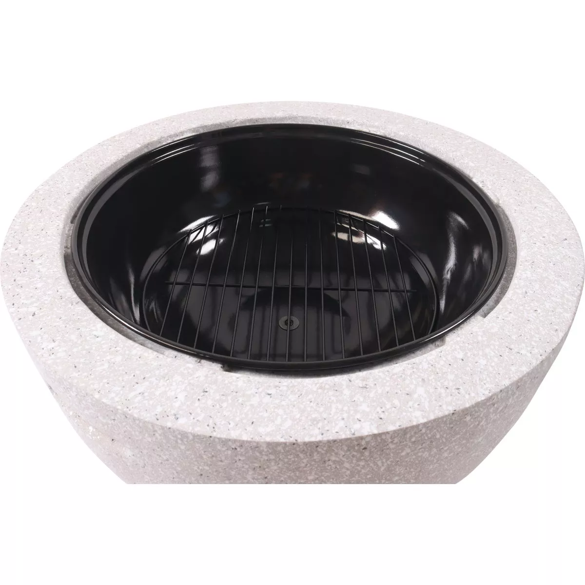 23 In. Round Charcoal/Wood/Pellet Fire Pit, Light Gray - photo 3