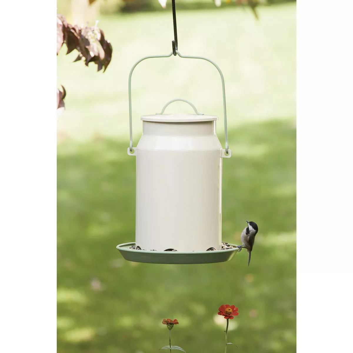 Perky-Pet Metal Milk Pail 5 Lb. Capacity Wild Bird Feeder - photo 2