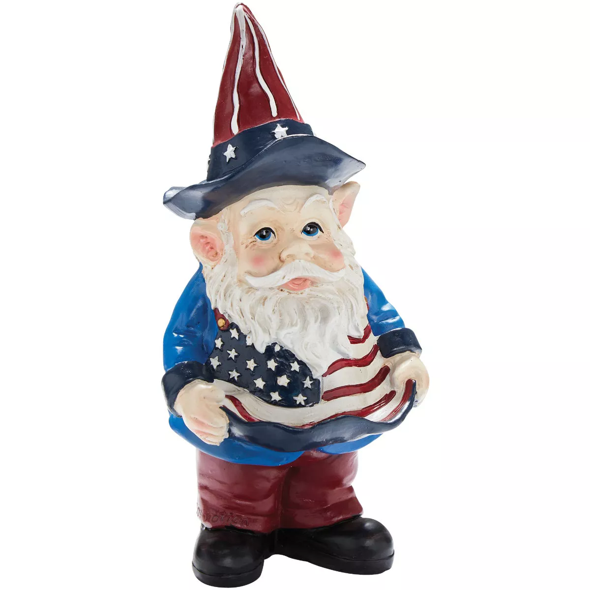 Alpine 8 In H. Polyresin & Stone Patriotic Gnome Lawn Ornament - photo 4