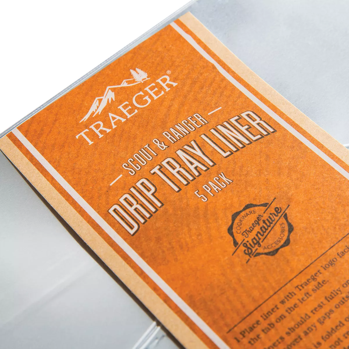 Traeger Aluminum Scout & Ranger Drip Tray Liner (5-Pack) - photo 2