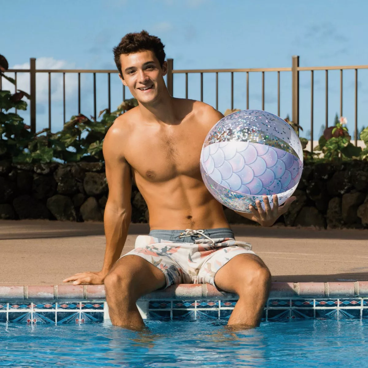 PoolCandy Mermaid Collection Jumbo 13.75 In. Beach Ball - photo 2